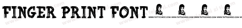 Finger Print Font字体转换